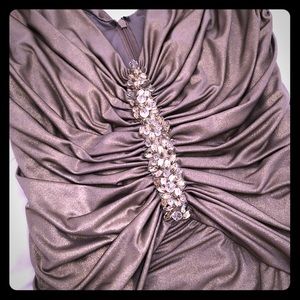 Cache Formal Gold Dress